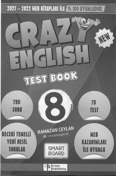 CRAZYI ENGLISH TEST BOOK SegaCopy Fotokopi Merkezi