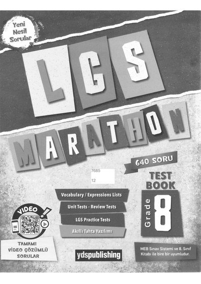 LGS MARATHON 640 SORU ENGLISH SegaCopy Fotokopi Merkezi