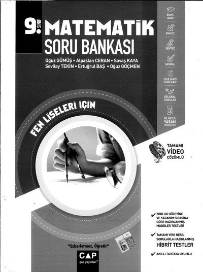 MATEMATİK SORU BANKASI FEN LİSELERİ İÇİN SegaCopy Fotokopi Merkezi