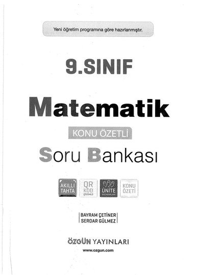 MATEMATİK KONU ÖZETLİ SORU BANKASI SegaCopy Fotokopi Merkezi