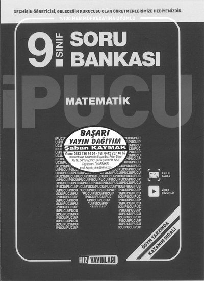 SORU BANKASI MATEMATİK SegaCopy Fotokopi Merkezi