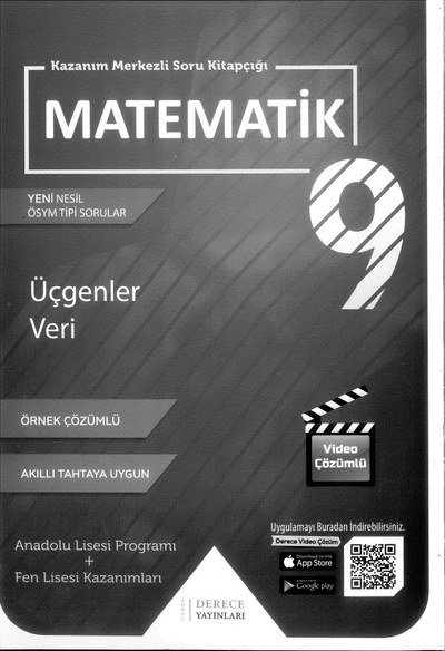 KAZANIM MERKEZLİ SORU KİTAPÇIĞI MATEMATİK ÜÇGENLER VERİ