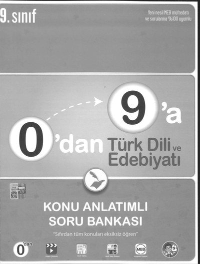 0'DAN 9'A TÜRK DİLİ VE EDEBİYATI KONU ANLATIMLI SORU BANKASI