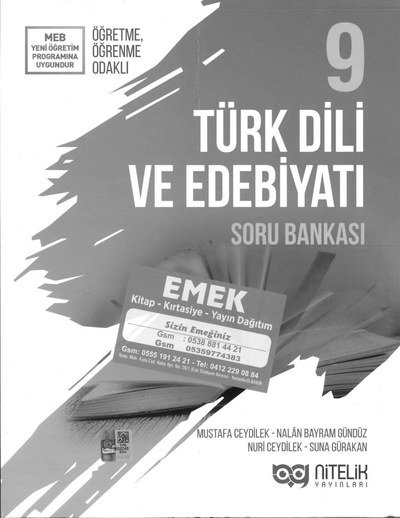 TÜRK DİLİ VE EDEBİYATI SORU BANKASI