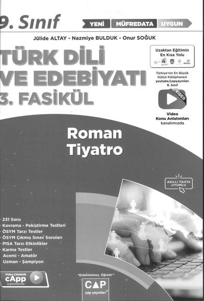 TÜRK DİLİ VE EDEBİYATI 3. FASİKÜL ROMAN TİYATRO SegaCopy Fotokopi Merkezi