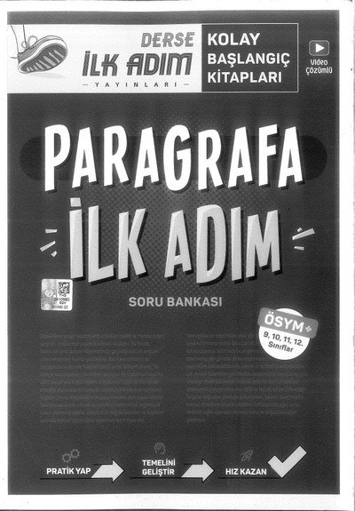 PARAGRAFA İLK ADIM SORU BANKASI SegaCopy Fotokopi Merkezi