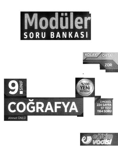 MODÜLER SORU BANKASI COĞRAFYA