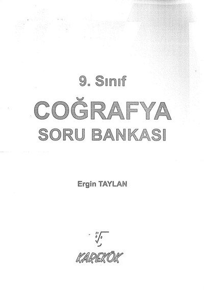 COĞRAFYA SORU BANKASI SegaCopy Fotokopi Merkezi