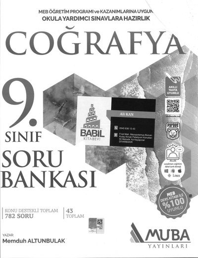 COĞRAFYA SORU BANKASI 782 SORU SegaCopy Fotokopi Merkezi