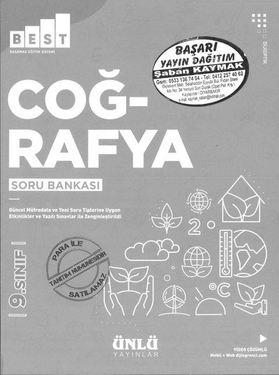 COĞRAFYA SORU BANKASI BEST SegaCopy Fotokopi Merkezi