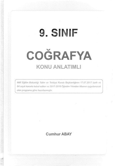 COĞRAFYA KONU ANLATIMLI SegaCopy Fotokopi Merkezi