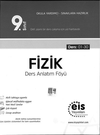 FİZİK DERS ANLATIM FÖYÜ SegaCopy Fotokopi Merkezi