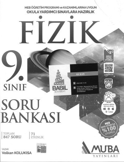 FİZİK SORU BANKASI SegaCopy Fotokopi Merkezi