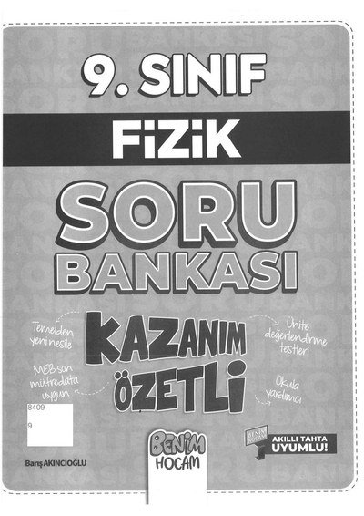 FİZİK SORU BANKASI KAZANIM ÖZETLİ BENİM HOCAM
