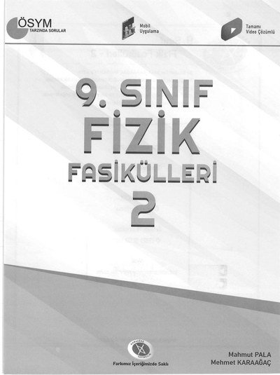 FİZİK FASİKÜLLERİ 2 ÖSYM TARZINDA SORULAR SegaCopy Fotokopi Merkezi