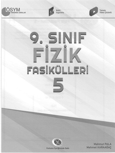 FİZİK FASİKÜLLERİ 5 ÖSYM TARZINDA SORULAR SegaCopy Fotokopi Merkezi