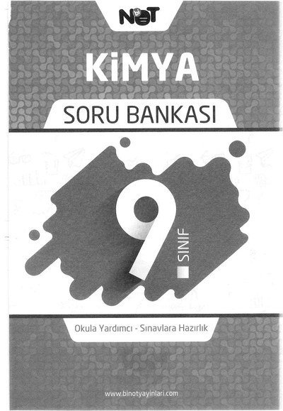 KİMYA SORU BANKASI SegaCopy Fotokopi Merkezi