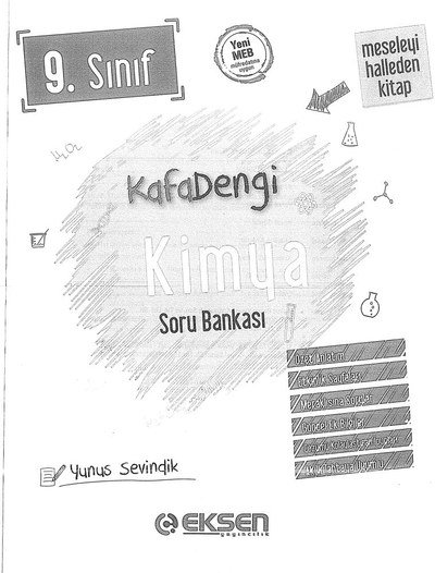 KAFADENGİ KİMYA SORU BANKASI SegaCopy Fotokopi Merkezi