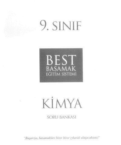 KİMYA SORU BANKASI SegaCopy Fotokopi Merkezi