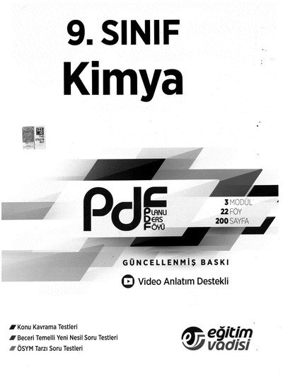 KİMYA PLANLI DERS FÖYÜ SegaCopy Fotokopi Merkezi