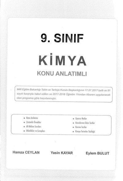 KİMYA KONU ANLATIMLI