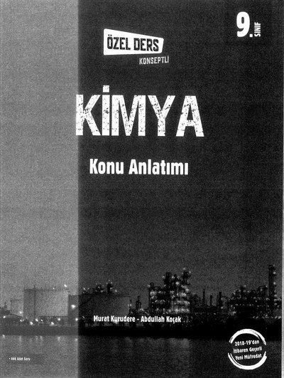 KİMYA KONU ANLATIMI ÖZEL DERS KONSEPTLİ SegaCopy Fotokopi Merkezi