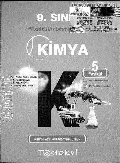 KİMYA FASİKÜL ANLATIM KİTABI SegaCopy Fotokopi Merkezi
