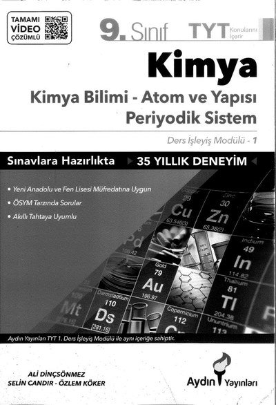 KİMYA BİLİMİ ATOM VE YAPISI PERİYODİK SİSTEM SegaCopy Fotokopi Merkezi