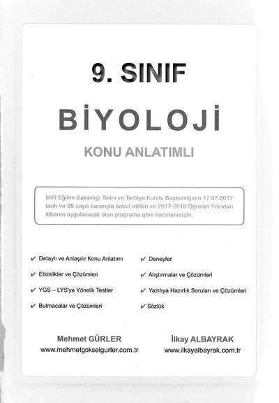 BİYOLOJİ KONU ANLATIMLI SegaCopy Fotokopi Merkezi