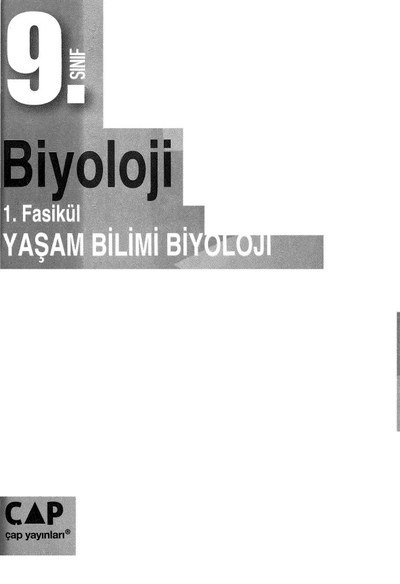 BİYOLOJİ 1. FASİKÜL YAŞAM BİLİMİ BİYOLOJİ SegaCopy Fotokopi Merkezi