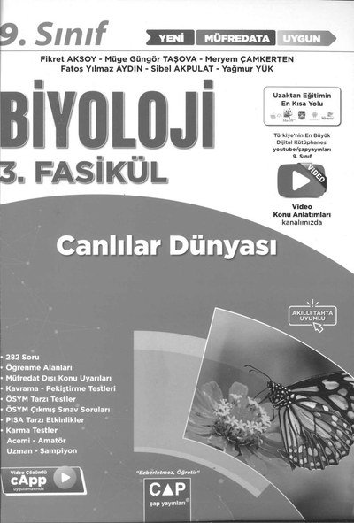 BİYOLOJİ 3. FASİKÜL CANLILAR DÜNYASI SegaCopy Fotokopi Merkezi