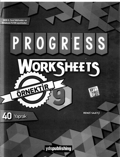 PROGRESS WORKSHEETS 40 YAPRAK SegaCopy Fotokopi Merkezi
