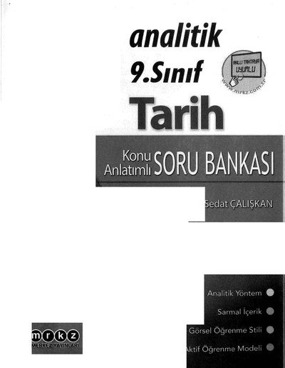 ANALİTİK KONU ANLATIMLI SORU BANKASI TARİH