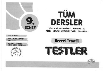 TÜM DERSLER BECERİ TEMELLİ TESTLER SegaCopy Fotokopi Merkezi