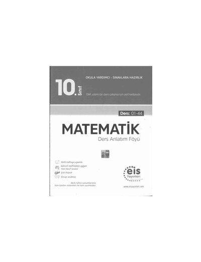 MATEMATİK DERS ANLATIM FÖYÜ SegaCopy Fotokopi Merkezi