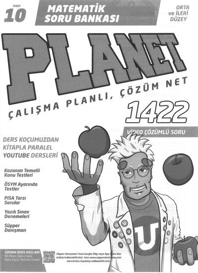 MATEMATİK SORU BANKASI PLANET ÇALIŞMA PLANLI ÇÖZÜM NET 1422 ÇÖZÜMLÜ SORU SegaCopy Fotokopi Merkezi