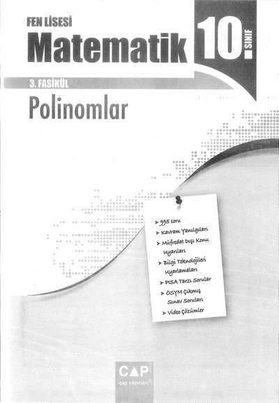 MATEMATİK 3. FASİKÜL POLİNOMLAR