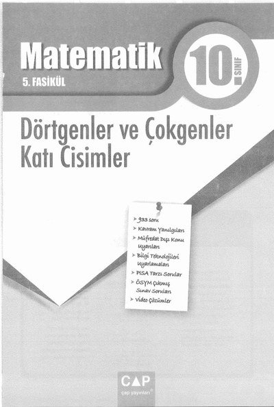 MATEMATİK 5. FASİKÜL DÖRTGENLER VE ÇOKGENLER KATI CİSİMLER SegaCopy Fotokopi Merkezi