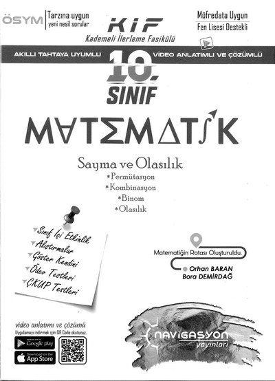 MATEMATİK SAYMA VE OLASILIK SegaCopy Fotokopi Merkezi