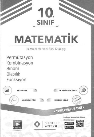 MATEMATİK PERMÜTASYON KOMBİNASYON BİNOM OLASILIK FONKSİYON SegaCopy Fotokopi Merkezi