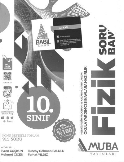 FİZİK SORU BANKASI OKULA YARDIMCI SINAVLARA HAZIRLIK SegaCopy Fotokopi Merkezi