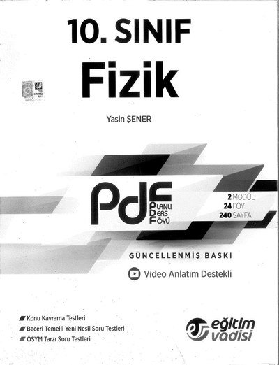 FİZİK PLANLI DERS FÖYÜ SegaCopy Fotokopi Merkezi