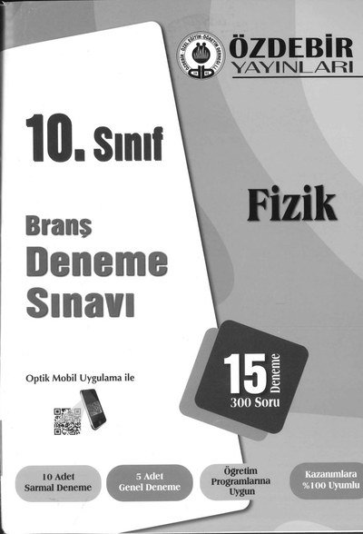 BRANŞ DENEME SINAVI FİZİK 15 DENEME 300 SORU