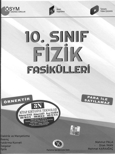 FİZİK FASİKÜLLERİ SegaCopy Fotokopi Merkezi