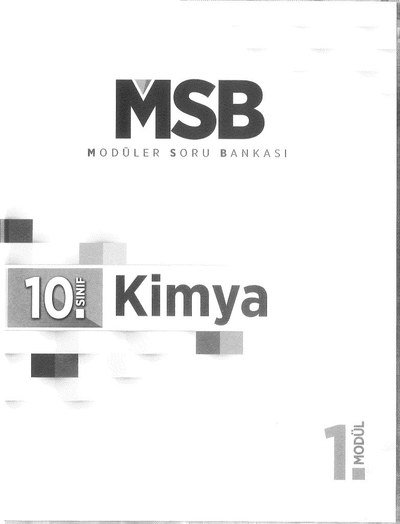 MODÜLER SORU BANKASI KİMYA GÜNCELLENMİŞ BASKI