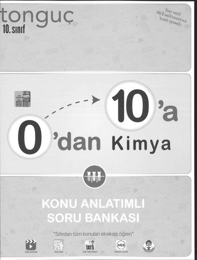 0'DAN 10'A KİMYA KONU ANLATIMLI SORU BANKASI SegaCopy Fotokopi Merkezi