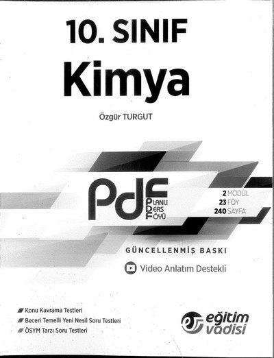 KİMYA PLANLI DERS FÖYÜ SegaCopy Fotokopi Merkezi