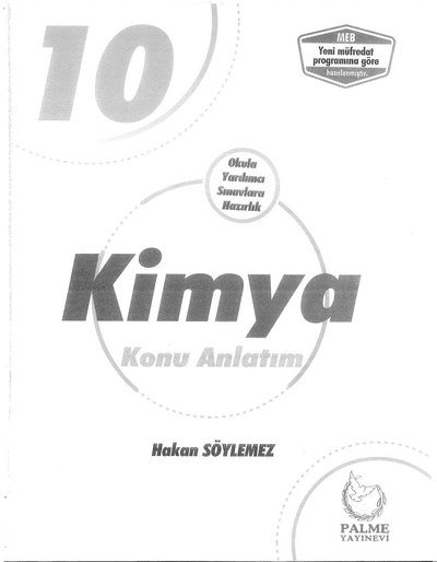 KİMYA KONU ANLATIM SegaCopy Fotokopi Merkezi