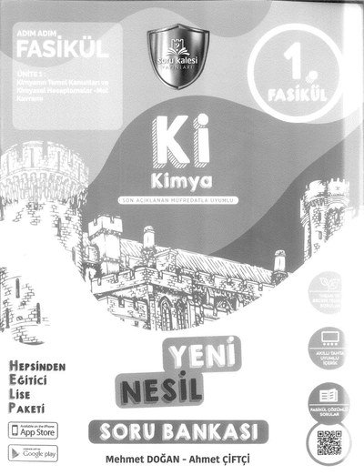 Kİ KİMYA YENİ NESİL SORU BANKASI SegaCopy Fotokopi Merkezi