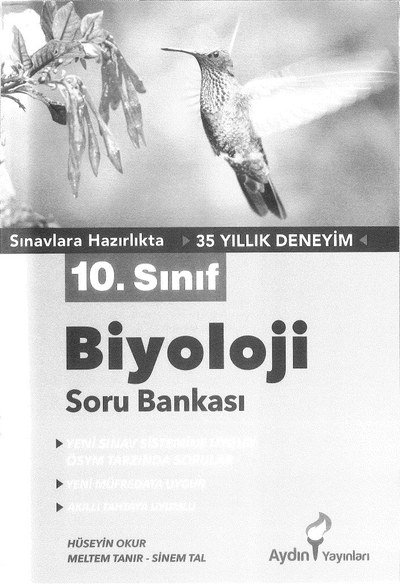 BİYOLOJİ SORU BANKASI SegaCopy Fotokopi Merkezi